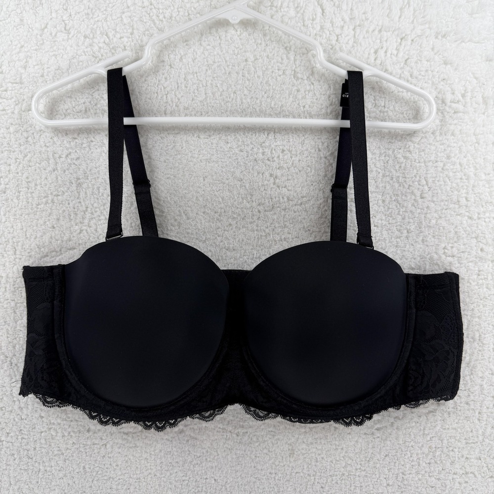 Torrid Bra Womens 44C Black Bombshell Everyday Strapless Convertible T-Shirt‎